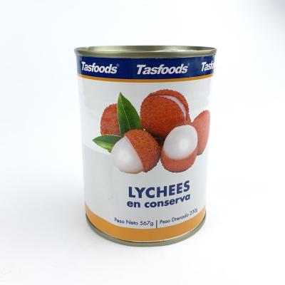 China Canned Super Delicious Canned Wholesale Canned Lychee Fruit Lychee In Syrup 567g Whole Broken 580ml for sale