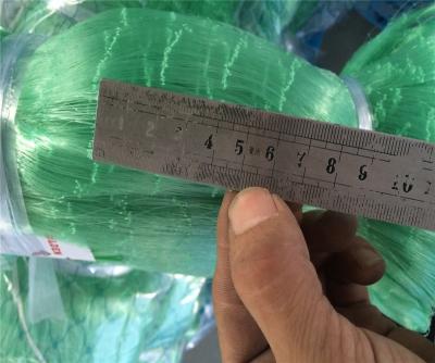 China Net Green Nylon Mesh Productions WZXH Large Monofilament Agriculture Supply Gillnet Monofilament Fishing Nets for sale