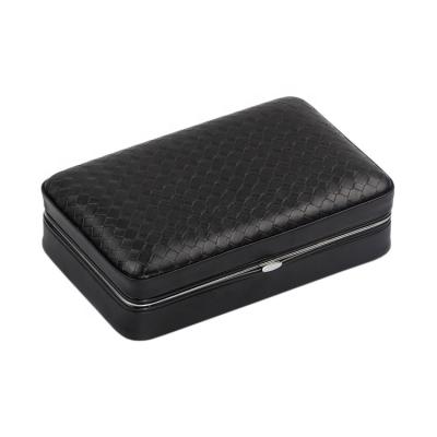 China Eco - Friendly Genuine Leather Travel Portable Cigar Case With Compartment for sale