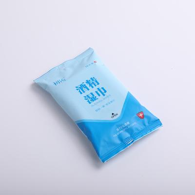 China Cleaning 75% Alcohol Wipes Wholesale Organic Non-woven Fabric Disinfecting Wet Wipes Hand Surface Hygiene Cleaning -wipes for sale