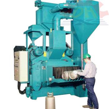 China Building Material Shops LPG Cylinder Inside Outdoor Shot Blasting Cleaning Machine for sale