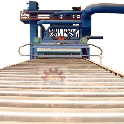 China 2019 Highest Quality H Beams Steel Plate Profile Automatic Shot Blasting And Painting Steel Feeding Machine for sale