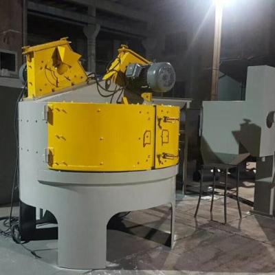 China Large rotary type sandblaster wheel shot blasting cart lathe table turntable casting type abrator for sale