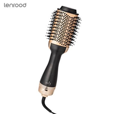 China Lenrood Ionic Hair Dryer Brush 3 in 1 LR-5250J 1000W One Stage Hair Dryer&Volumizing Brush Straightener Comb Hot Air Blow Brush One Step for sale