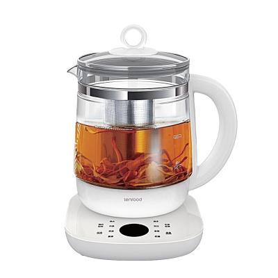 China Lenrood Basic 360 Degree Health Care Beverage Rotation Tea Maker and Kettle 8-in-1 Programmable Brew White 1.5L Glass Electric Kettle (LR017) for sale