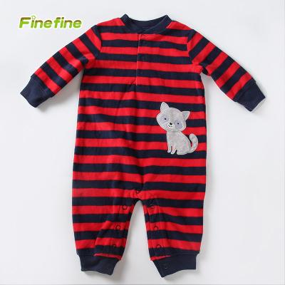 China Wholesale Newborn Long Sleeve Baby Winter Clothes 100% Polyester Fleece Baby Romper for sale