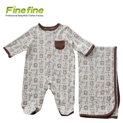 China Breathable High Quality Cotton Knitted Spring Baby Clothes Set For Little Boy for sale