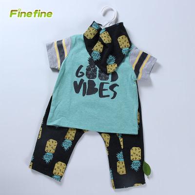 China Breathable Customize Summer Baby Kid Boys Clothes Set for sale