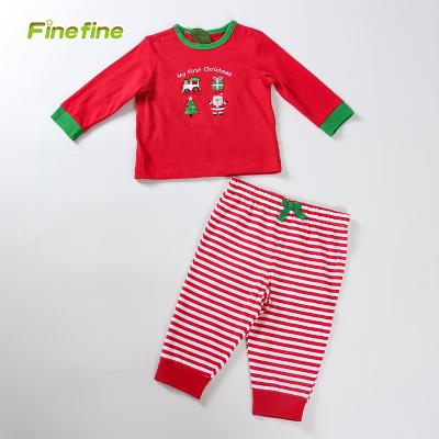 China Breathable Wholesale Kids Clothing 2 Pieces Set Cotton Long Sleeve Kids Sleepwear for sale