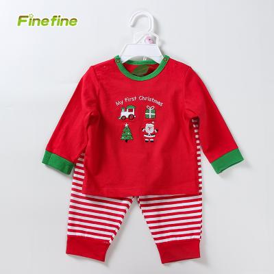 China Latest Design Baby Kid Kid Christmas Breathable Pajamas for sale