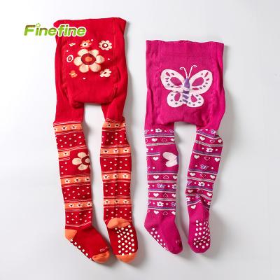 China Wholesale High Quality Fashion Jacquard Cute Baby Pantyhose Breathable For Newborn Baby Kids Infant Girls for sale