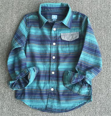 China Fashionable Kids Anti-pilling Blouse Designs Cotton Boys Flannel Plaids Kids Shirt for sale