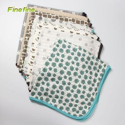 China Cotton Interlock Double Layers Newcomer Knitted Anti-pilling Newborn Baby Kid Blanket for sale