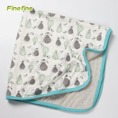 China For Wholesale Knitted 100% Cotton Baby Kids Baby Blanket for sale