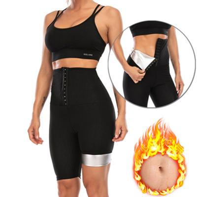 China Antibacterial Breathable Hook Waist Trainer Leggings High Waist Yoga Pants Gym Gaiters Corset Yoga Pants for sale