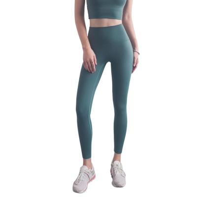 China Shiny Logo Women's Yoga Legging Short Set High Waist Wear Antibacterial Suit Dropshipping Pants With Ready To Ship for sale