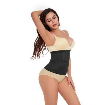 China Adjustable Elastic Waist Trainer Antibacterial Postpartum Belly Wrap Waist Cincher Belly Wrap Waist Trainer Slimming Body Shaper for sale