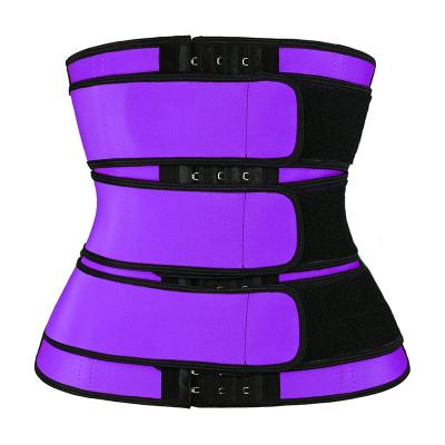 China Antibacterial Custom Logo Breathable Waist Trimmer Belts 3 Latex Waist Trainer For Women Keep Up The Diet for sale