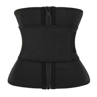 China Hot Selling Antibacterial Best Shapewear Seamless One Belt Neoprene Waist Trainer Wrap With Zip for sale