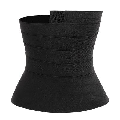 China Amazon Hotsale Antibacterial Fitness Waist Trainer Free Size Belt Wrap Adjustable Waist Bandage For Women for sale