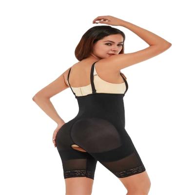 China Aamzon Antibacterial Plus Fajas Open Underwear Waist Tummy Control Shapewear Zipper Bust Quick Dry Body Shaper For Women for sale