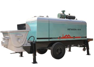 China la bomba concreta hidráulica del motor diesel de 80m3/h 175KW para el bombeo concreto funciona en venta