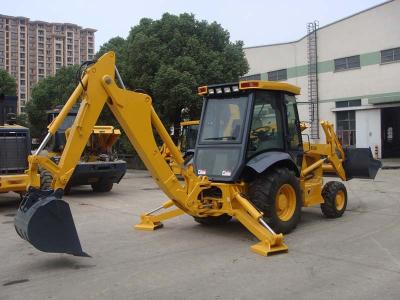 Κίνα Τρακτέρ με το φορτωτή και Backhoe μπροστινών μερών, 70KW βαρύ Backhoe εξοπλισμού δύναμης προς πώληση