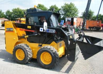 China Rotluchs-Zubehör-voll hydraulischer kompakter Rad-Lader, Gleiter-Ochse des Schaufellader-70HP zu verkaufen