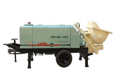 China Intelligent Power Control System Concrete Pumping Equipment , 36 m3/ h Electric Portable Cement Pump for sale