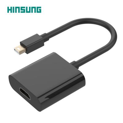 China Aluminum COMPUTER Mini DP Displayport to HDMI Adapter DP to HDMI Male to Female Converter Cable for sale