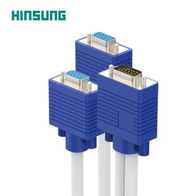 China High Quality 1080P COMPUTER Male To Female 2 VGA Y Splitter Cable For HDTV Computer for sale