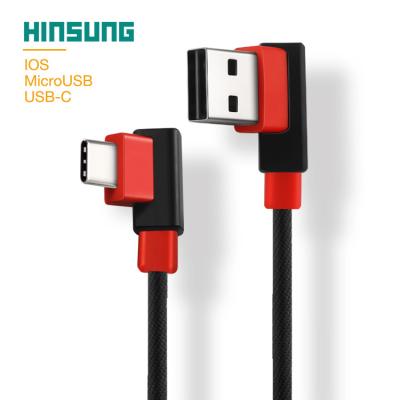 China Wholesale Good Quality Video Game Player Convenient 90 Degree Type-C To USB Data Phone Fast Charging Cable For Game Player for sale