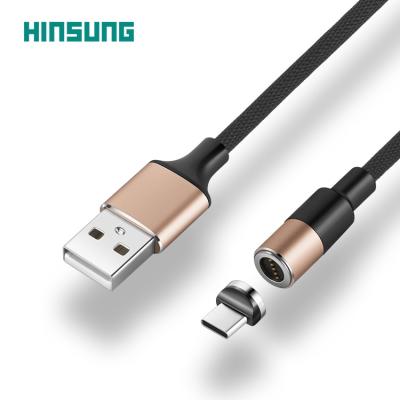 China Up To 3A Wholesale Charging Android 3 In 1 Phone 3A Magnetic Braided Data 540 Rotation Micro Usb Cable For Sumsung/Xiaomi/Oppo for sale