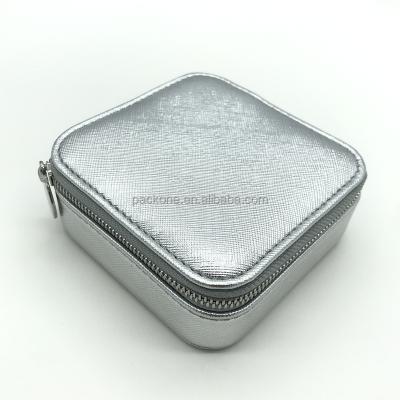 China Luxury Silver Custom Made Gift Boxes Gitter Logo Velvet Travel Paper Storage Jewelery Storage Box Watch Wrap Bracelet Jewelry Packaging Box For Jewelry for sale