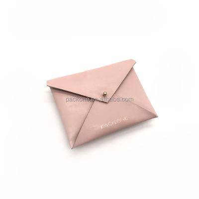 China New Luxury Pink Gray Custom Logo PU Wrap Cloth For Jewelry Pouch Bag for sale