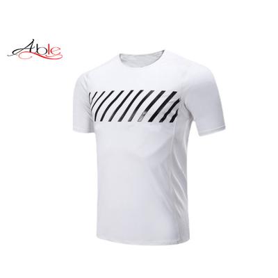 China Playeras De Malla Transpirable Oem /Odm Camiseta Blanca Camisas-Para-Hombr Anti-Wrinkle T-shirt Custom Printing Able T-shirt Blank T-shirt for sale