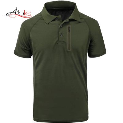 China Custom Polo Masculinas Camiseta Original Para Hombre Polo Shirts Military Tactical Polo Shirt Zipper Pocket Remera Camisa Anti-Wrinkle T-shirt for sale