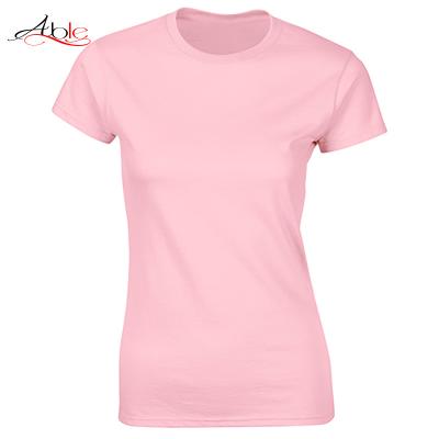 China custom logo camiseta de mujer hot sale women's t-shirts Anti-wrinkle printing 100% white cotton white t-shirt women tee shirts women for sale