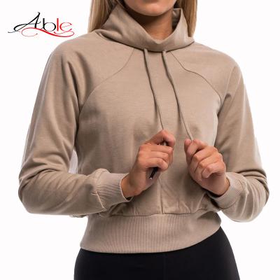 China custom modest Anti-wrinkle hoodies sweatshirts crop essential women hoodies raglane de y sudaderas de mujer de capuchas with logo for sale