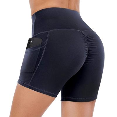 China Anti-Wrinkle New Fashion High Elasticity Biker Spandex Butt Shorts Crac! crack! for women for sale