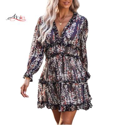 China Vestido Corto Feminino Baju Wanita Elbise Anti-Static Capable Backless Vintage Cheap Plus Size Woman Church Dress Casual Dress 2021 for sale