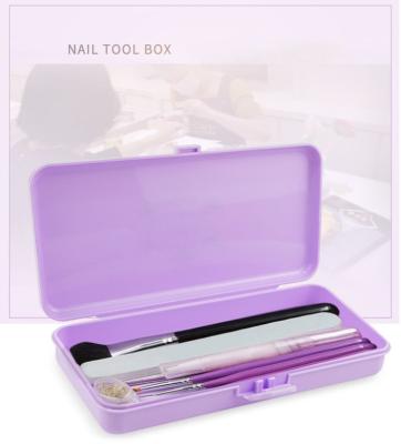 China Wholesale Professional Plastic Storage Box Nail Art Tool Box Plastic Storage Case For Nail Salon for sale