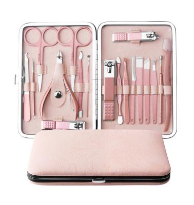 China Luxury Household Manicure Set Case Manicure Pedicure Manicure Equipment Set A190 for sale