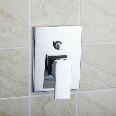 China Without Slide Bar JIENI Hide Hot Cold Square Shower Bath Mixer Tap Faucet Wall Mounted Control Valve for sale