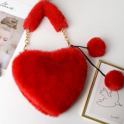 China MD-20120945 Breathable Clips 2020 Women Handbags Fur Bag Cross - Body Handbags Ladies Bag Female Bag for sale