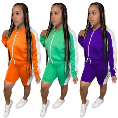 China XM-2092901 Anti-wrinkle 2020 new arrivals ladies clothing sportswear set pants stacked two-piece set for sale