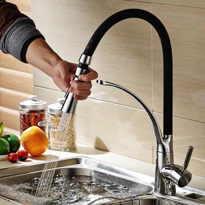 China Thermostatic Faucets Lower Faucet Kitchen Single Handle Chrome Polished Sink Mixer Taps for sale