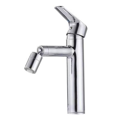 China Modern Chrome Bathroom Basin Faucet Brass Rotary Outlet Water Faucets For Hotel for sale