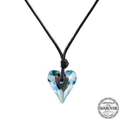 China CLASSIC HEART - Heart-shape Crystal Pendant - L. Sapphire for sale