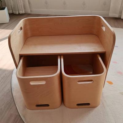 China Senhe Modern Eco-Friendly Kindergarten Furniture Sets Kids Chair Wooden Table And Chairs Furniture Set for sale